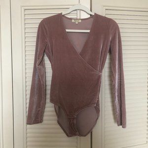 Blush Velvet Madewell Body Suit